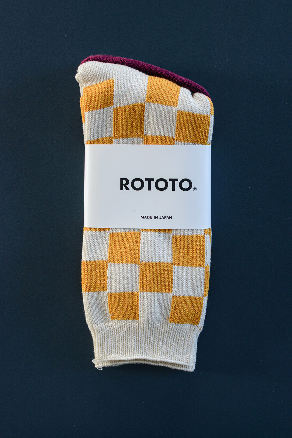 Checkerboard Crew Socks