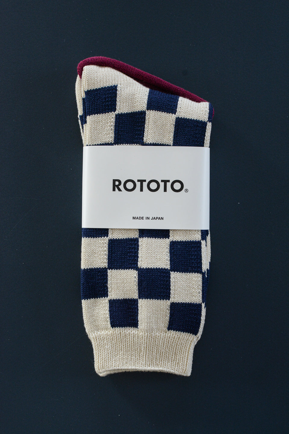 Checkerboard Crew Socks