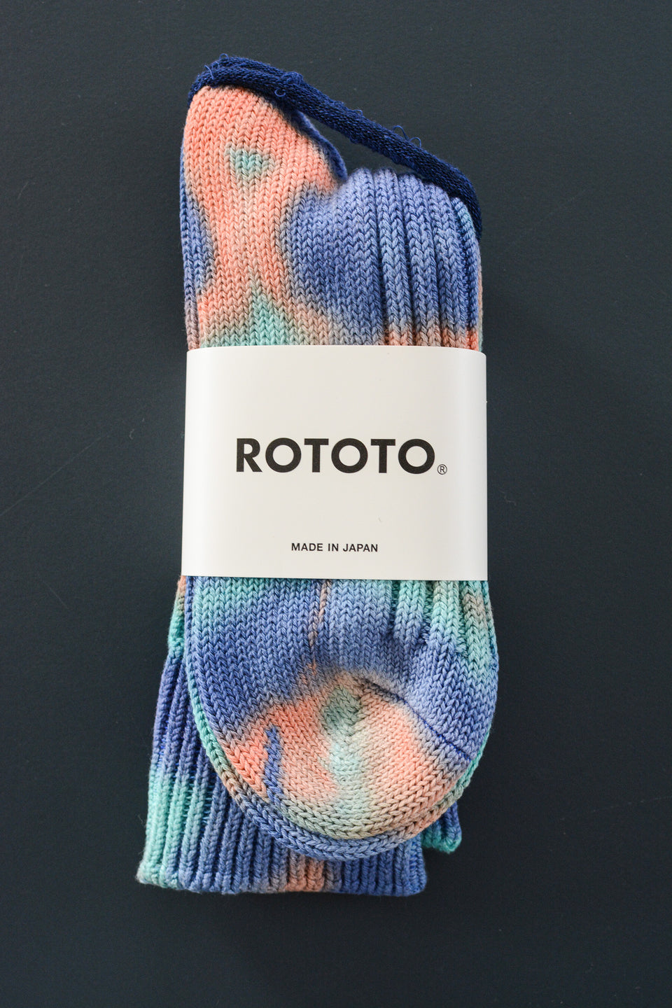 Tie Dye Chunky Ribbed Crew Socks