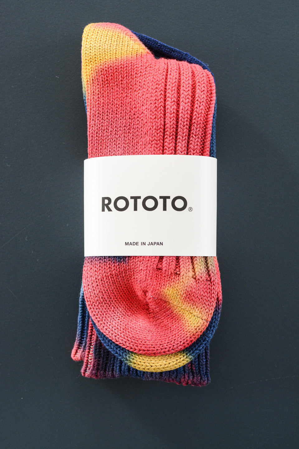 Tie Dye Chunky Ribbed Crew Socks