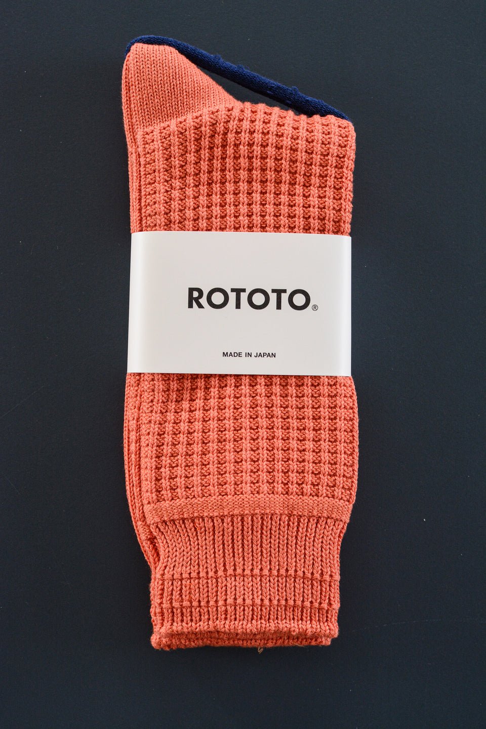 Cotton Waffle Crew Sock