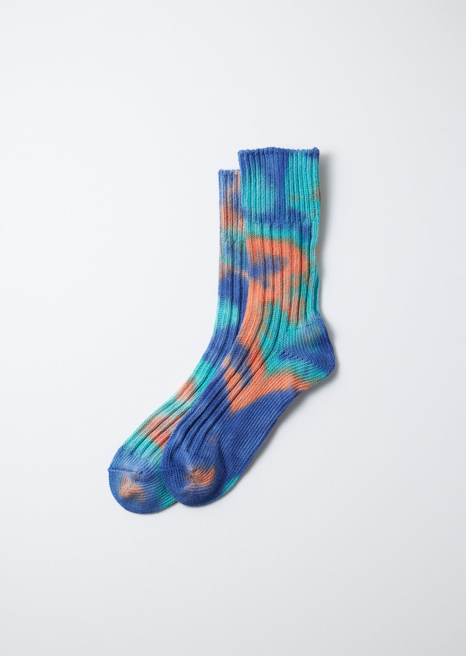 Tie Dye Chunky Ribbed Crew Socks