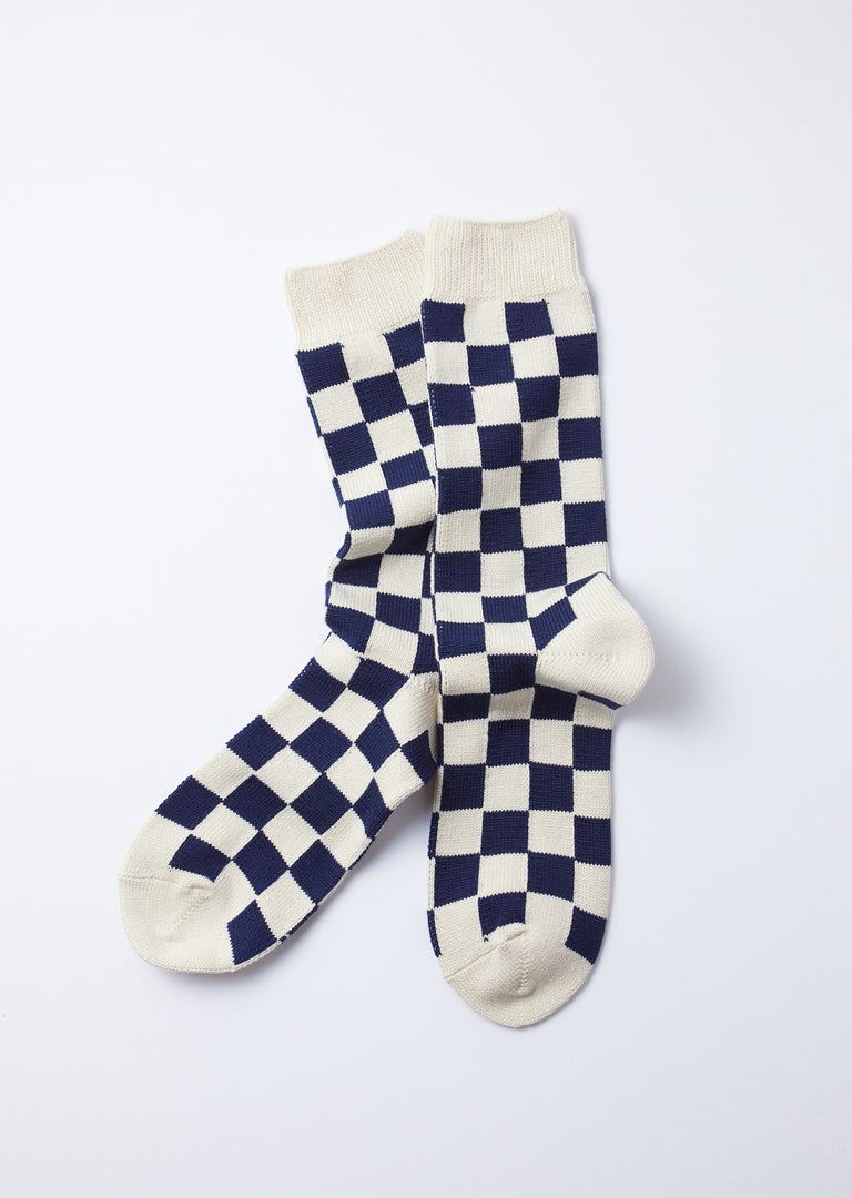 Checkerboard Crew Socks