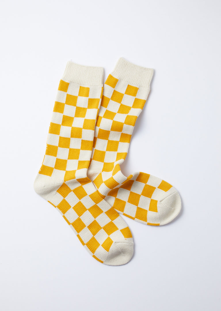Checkerboard Crew Socks